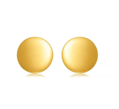 Foto Brinco protagonista botão ouro18k