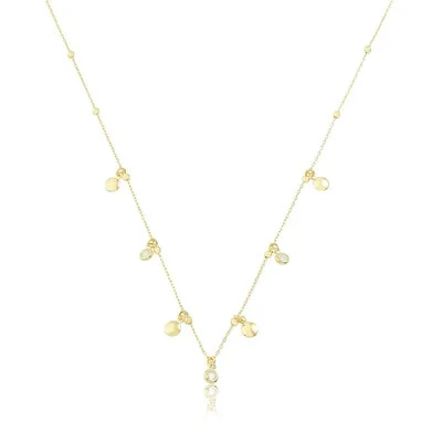 Foto Colar e choker medalhas e pontos de luz