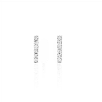 Foto Brinco ear cuff ou ear hook mini palito 11mm prata925