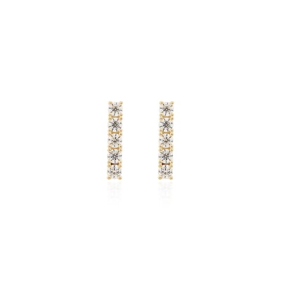 Foto Brinco joia ear hook palito solitários ponto de luz