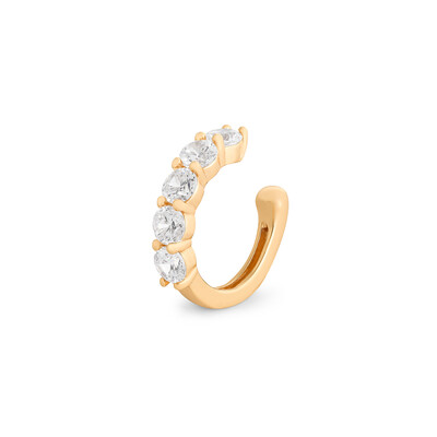 Foto Brinco piercing solitários 2.5mm regulável prata925
