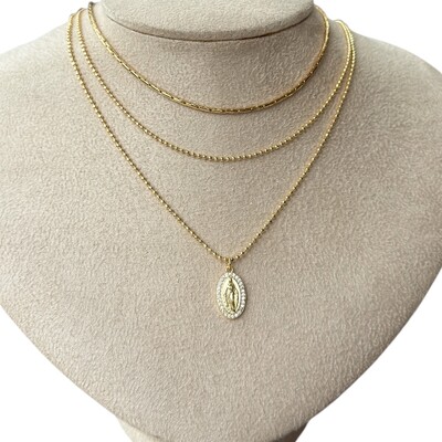 FotoColar gargantilha bolinhas delicadas diamantadas ouro18k