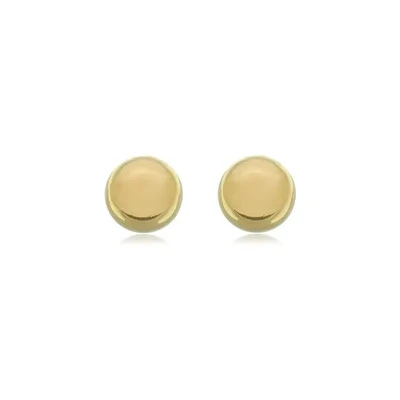 Foto Brinco minimalista bolinha esfera ouro18k (escolha o tamanho)