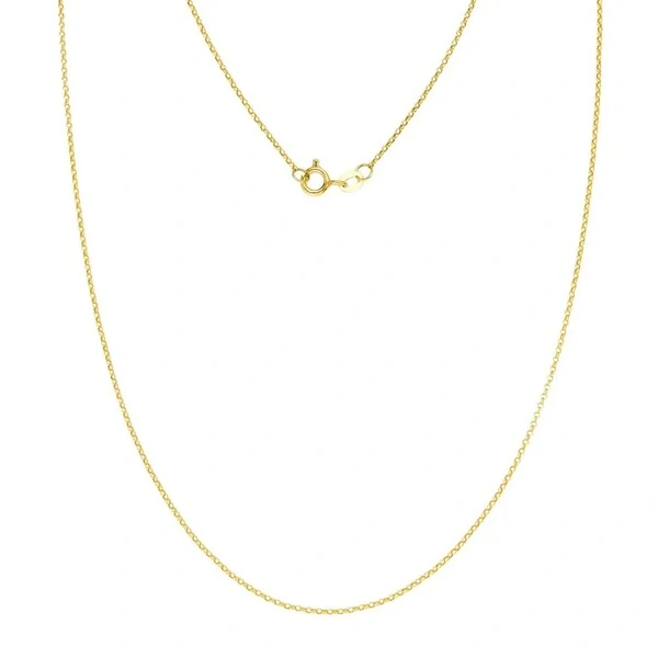 Colar corrente elos portugueses delicado prata925 ouro18k