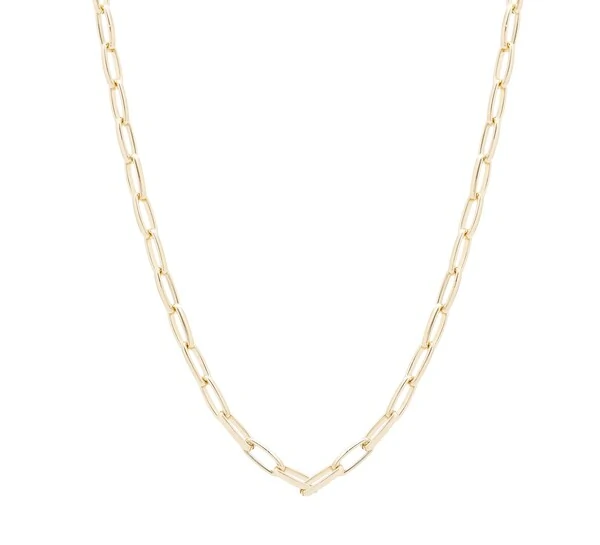 Colar e choker elos clássicos ouro18k