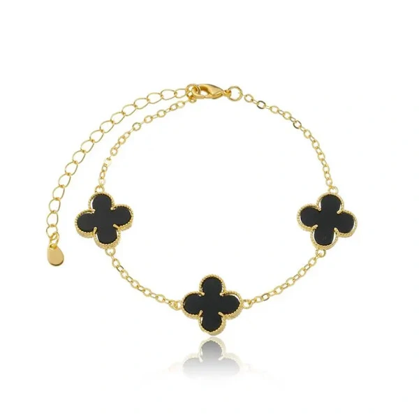 Pulseira trevos cl ouro18k