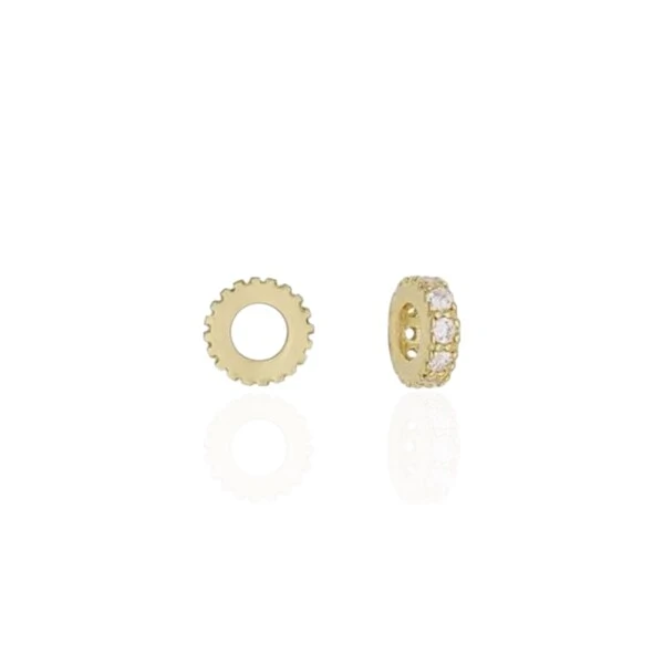 Pingente argola separador ouro18k