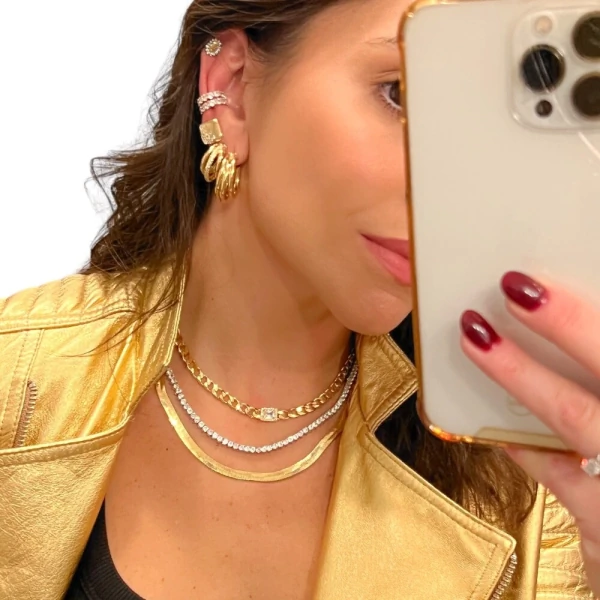 Brinco pequeno princesa Yellow Fancy prata925