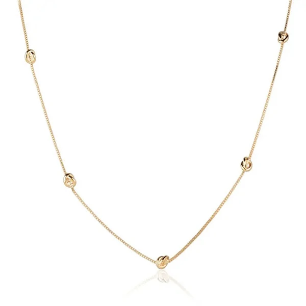 Colar e choker veneziana mini nó