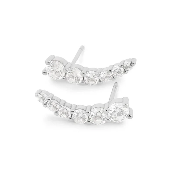 Brinco joia ear cuff solitários clássicos 4mm