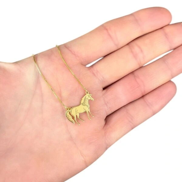 Colar signatura equestre cavalo cássico prata925