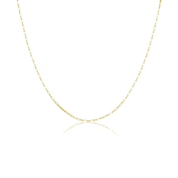 Colar corrente elos clássico delicado ouro18k (escolha o tamanho)