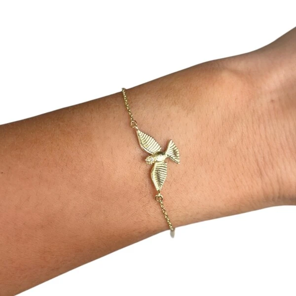 Pulseira joia com significado divino espirito santo ouro18k