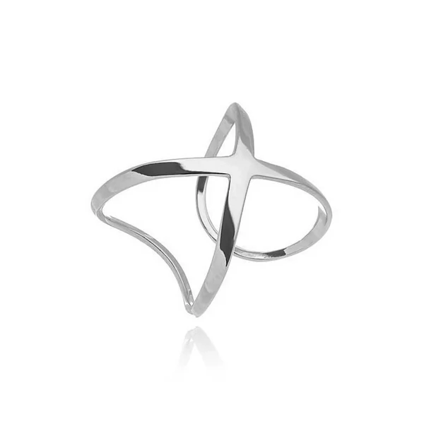 Anel X regulável minimalista