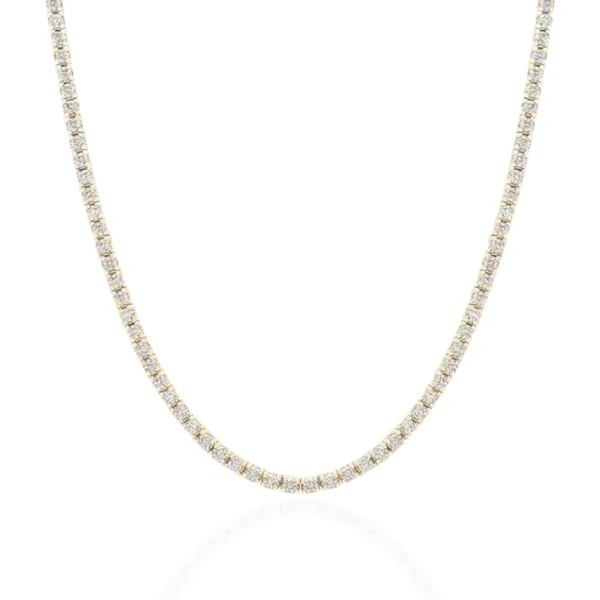 Colar riviera joia clássica 4 garras 2mm