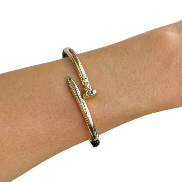 Pulseira prego clássica joia ouro18k