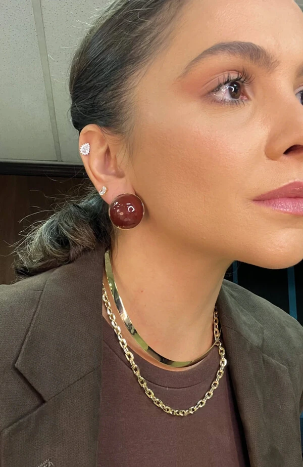 Colar e choker elos clássicos ovalados ouro18k