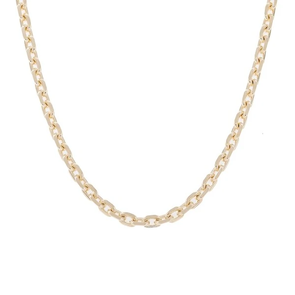 Colar e choker elos clássicos ovalados ouro18k