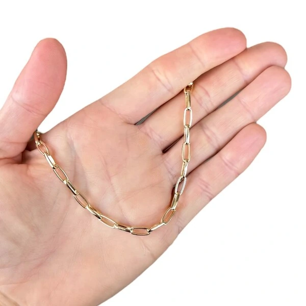Colar e choker elos clássicos ouro18k