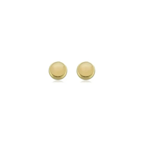 Brinco minimalista bolinha esfera ouro18k (escolha o tamanho)