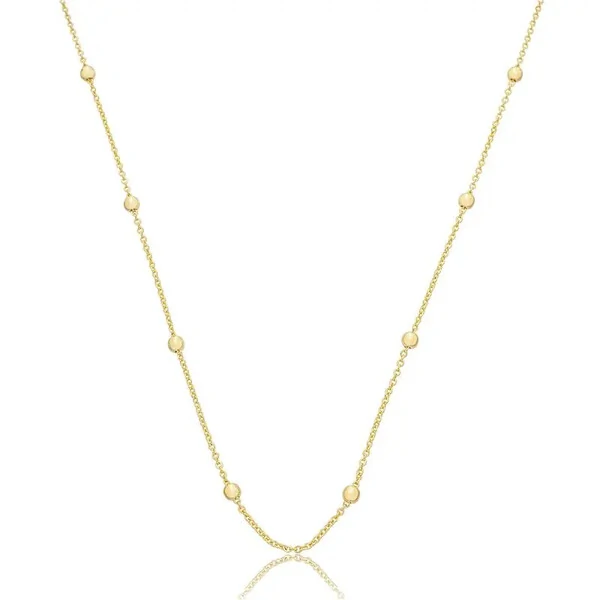 colar bolinhas corrente elos portugueses ouro18k