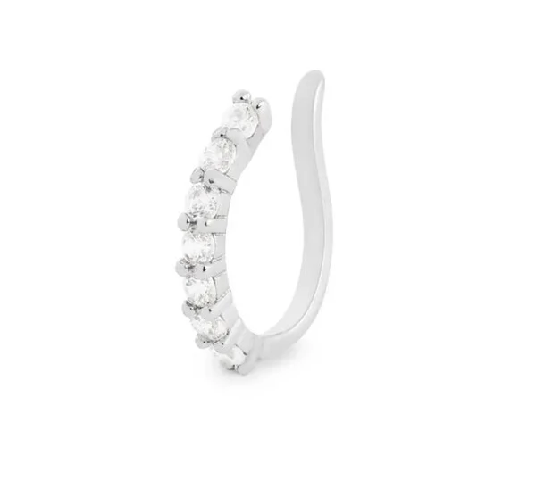 Brinco piercing delicado de encaixe