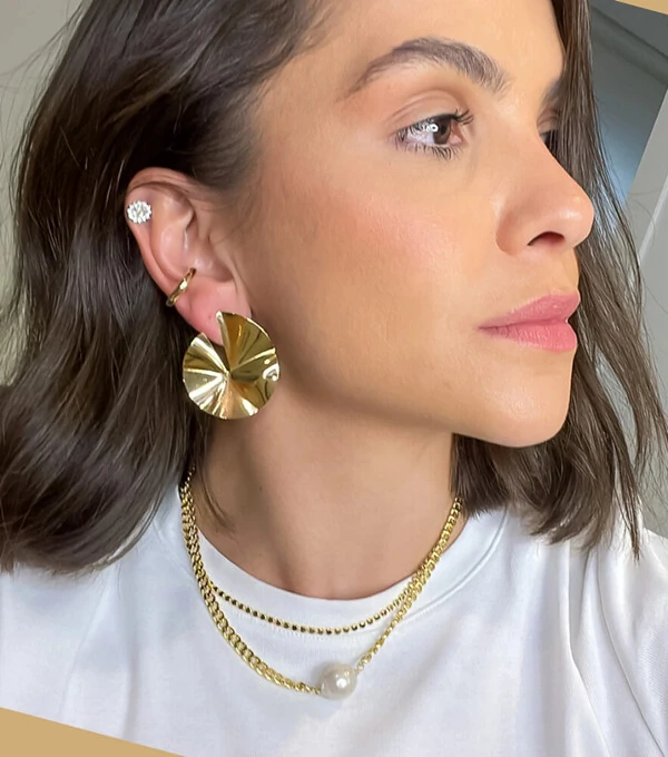 Brinco leque organico disco