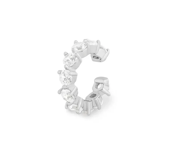 Brinco piercing solitários 3 garras 3mm prata925
