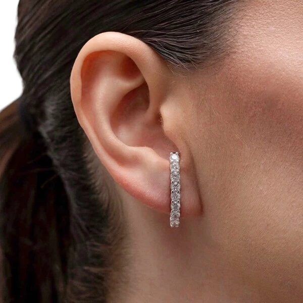 Brinco joia ear hook solitários de 3mm 2cm4mm