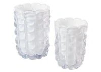 Vaso Decorativo Branco Estilo Murano