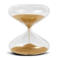 Ampulheta em Vidro com Areia Dourada