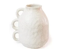 Vaso Decorativo Branco em Cerâmica