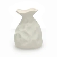 Vaso Decorativo em Cerâmica Orgânico Branco