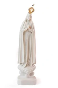 Imagem Nossa Senhora de Fátima com Coroa Ouro 28cm