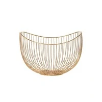 Centro de Mesa em Metal Aramado Dourado