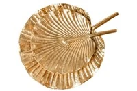 Centro de Mesa Folha em Metal 2 peças