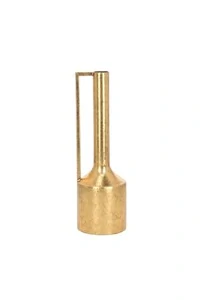 Vaso Decorativo em Metal Dourado