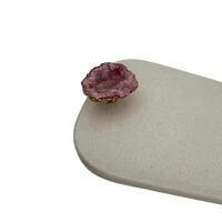 Bandeja de Mármore Branco com Alças em Ametista