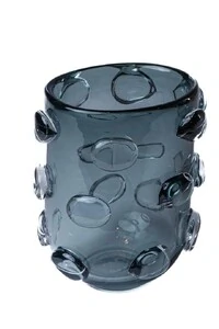Vaso Decorativo Cinza Estilo Murano