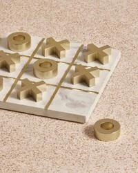 Jogo da Velha Decorativo em Cimento e Polirresina