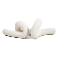 Escultura Decorativa Torcida em Cerâmica