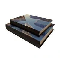 Livro-Caixa Decorativo em Madeira – Arquitetura Urbana