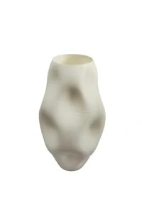 Vaso Decorativo Amasso Branco – por Anna Machado