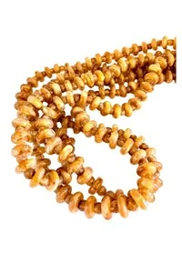 Colar Decorativo Âmbar em Resina e Chapa de Ágata