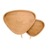 Mesa Lateral em Madeira Formato Orgânico