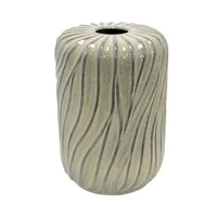 Vaso Decorativo de Cerâmica Bege e Marrom