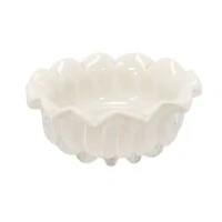 Centro de Mesa Decorativo em Vidro Estilo Murano Bege