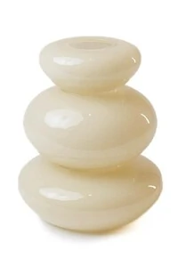 Vaso Decorativo em Vidro Bege