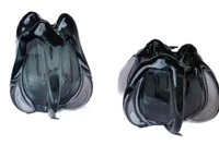 Vaso Decorativo Estilo Murano Fumê