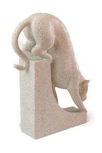 Escultura Pantera em Pó de Pedra